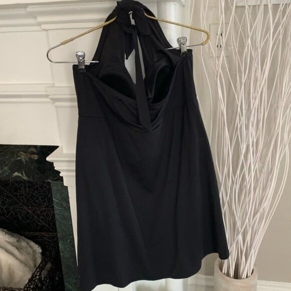 Lands End HALTER Swim Dress black - Picture 4 of 9
